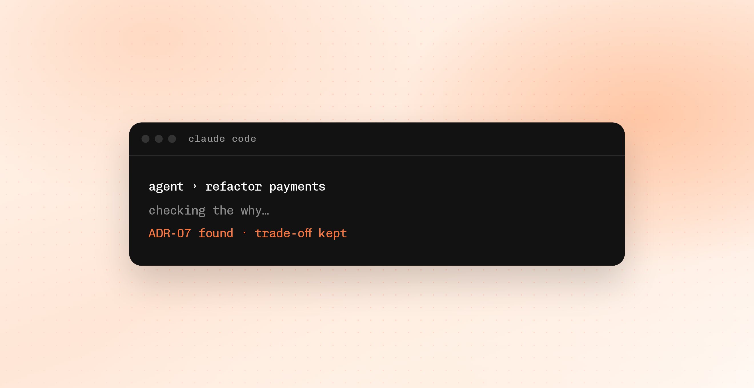Why your AI agents keep undoing deliberate trade-offs